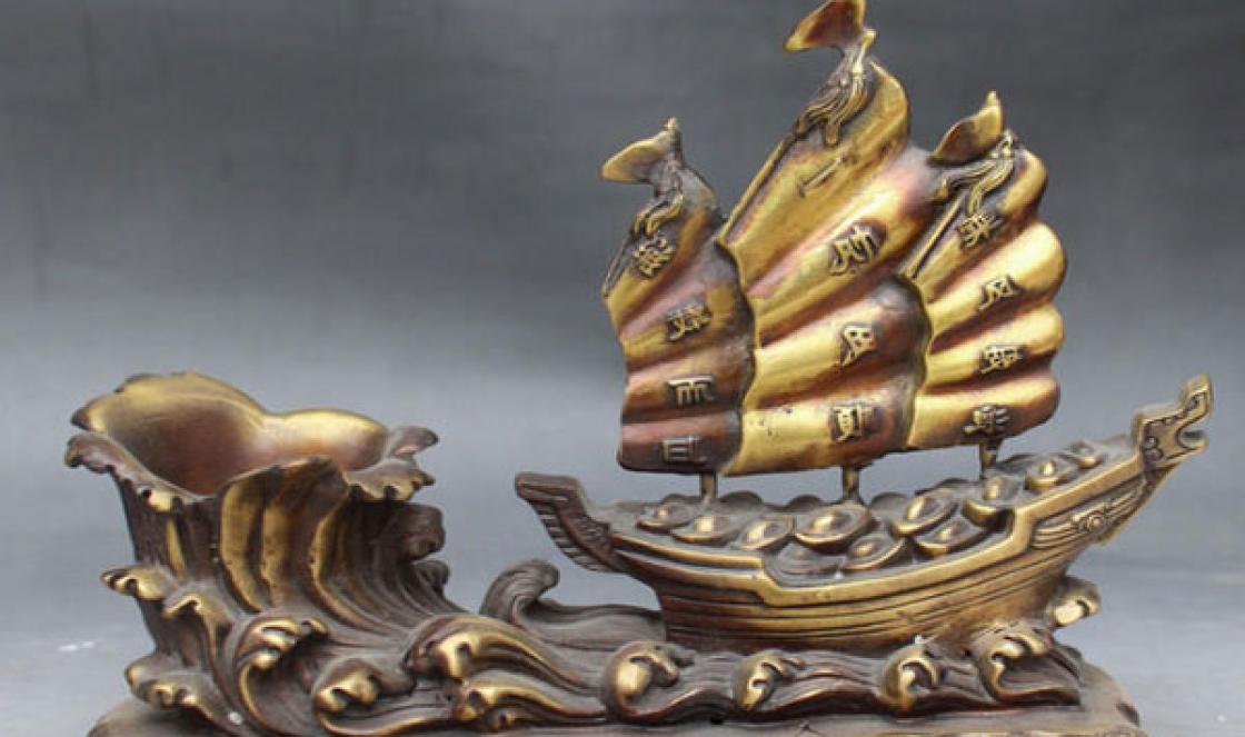 Feng shui: turtų laivas Laivo piešimas jūroje prasmė